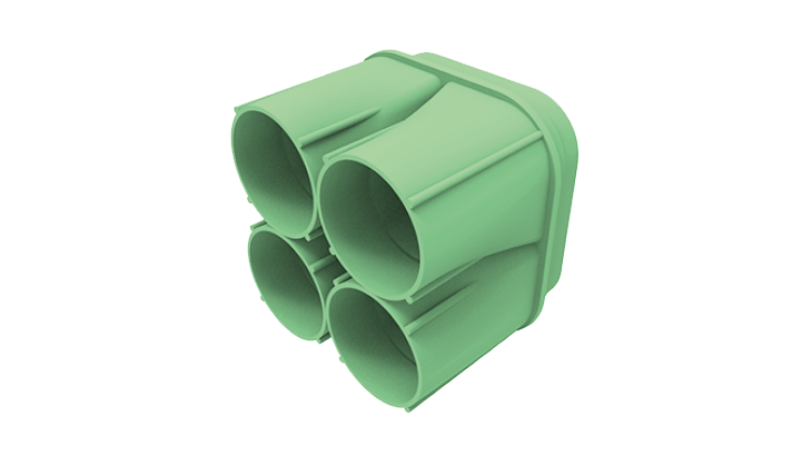 Multiduct 9-way Single Duct Adapter (green)