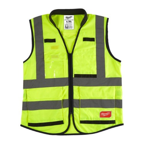 Veiligheidshesje klasse 2 geel premium hi-vis L/XL