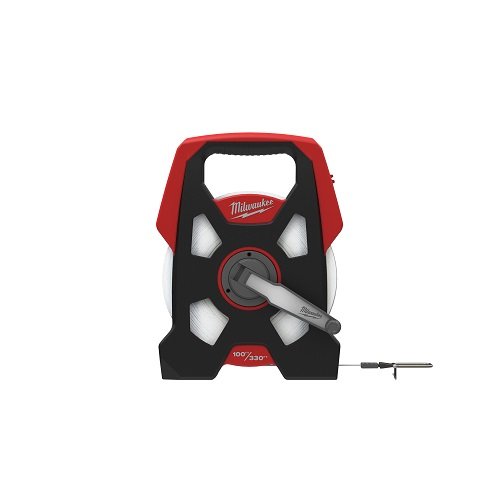 Landmeter 100 M x 9.5 mm metaal